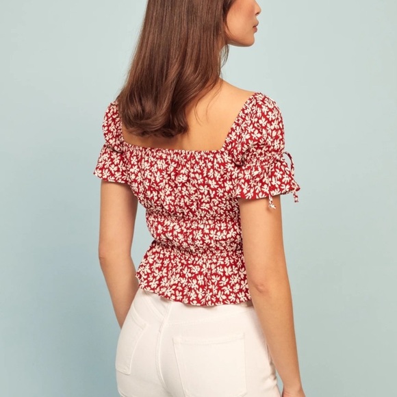 Reformation Solis Ruffle Top - Picture 3 of 8
